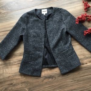 UO silence + noise Grey Collarless Blazer